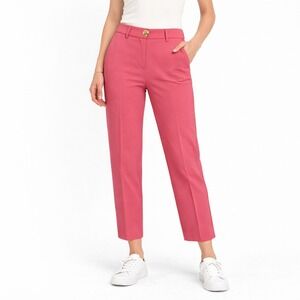 Atos Lombardini Pink Rosa Sorbet Trousers Pants Size 38 Italian Made in Italy